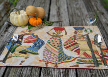 Load image into Gallery viewer, DaDa Bedding Set of 4-Pieces Dancing Women African Kwanzaa Tapestry Dining Table Placemats 13” x 19” (18117)