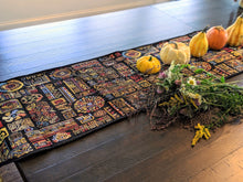 Load image into Gallery viewer, DaDa Bedding Set of 8 Pieces Ethnic Ornaments Table Woven Black Tapestry - 4 Placemats, 2 Table Runners, 2 Throw Pillow Covers (18118)