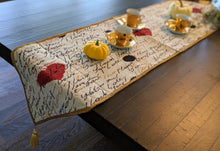 Load image into Gallery viewer, Tache Romantic I Love You Valentine’s Beige Woven Tapestry Table Runner (18111)