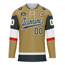 Load image into Gallery viewer, Custom Yellow Personalized Hockey Jersey HCKJ01-D0a70de