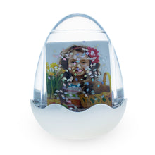 Load image into Gallery viewer, Egg-Shaped Water Globe Picture Frame with LED Light and Musical Bliss