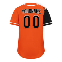 Load image into Gallery viewer, Custom Orange Black Classic Style Personalized Authentic Baseball Jersey UN002-D0b0a00-8