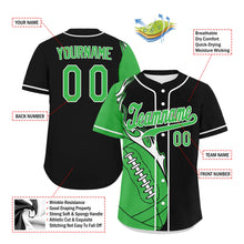 Load image into Gallery viewer, Custom Black Green Jersey and TN Shoes Combo Offer Personalized ZH-D0200101-1