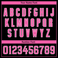 Load image into Gallery viewer, Custom Black Pink Raglan Sleeves Personalized Authentic Baseball Jersey BSBJ01-D017198