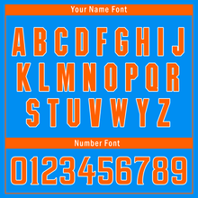 Load image into Gallery viewer, Custom Blue Orange Stripe Fashion Personalized Authentic Baseball Jersey BSBJ01-D017211