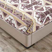 Load image into Gallery viewer, DaDa Bedding Majestic Oriental Kilim Fitted Sheet - w/ Pillow Cases Royal Persian Traditional Design Intricate Ornate Ornament Print