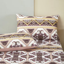 Load image into Gallery viewer, DaDa Bedding Majestic Oriental Kilim Fitted Sheet - w/ Pillow Cases Royal Persian Traditional Design Intricate Ornate Ornament Print