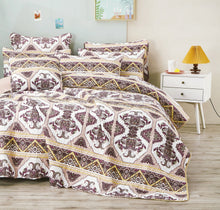 Load image into Gallery viewer, DaDa Bedding Majestic Oriental Kilim Bedspread - Royal Persian Traditional Design Intricate Ornate Ornament Print Coverlet w/ Shams