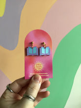 Load image into Gallery viewer, Single Open Book Earrings