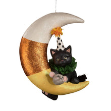 Load image into Gallery viewer, XL Party Kitty Candy Corn Moon - LAST CHANCE!