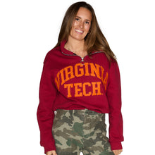 Load image into Gallery viewer, Virginia Tech Quarter Zip Sweatshirt