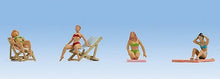 Load image into Gallery viewer, Noch 15851 HO Scale Sunbathing Women with Accessories -- pkg(4)