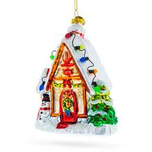 Load image into Gallery viewer, Gingerbread Delight Glass Christmas Ornament