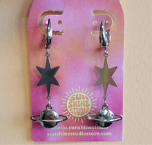Load image into Gallery viewer, Stellar Planets Dangle Earrings