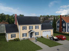 Load image into Gallery viewer, Walthers Cornerstone 933-4154 HO Scale Executive House -- Kit