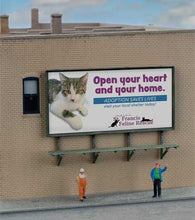 Load image into Gallery viewer, Walthers SceneMaster 949-9020 N Scale Wall Mounted Billboard pkg(3) -- Kit