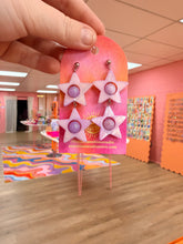 Load image into Gallery viewer, Beaded Star Earrings