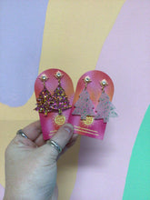 Load image into Gallery viewer, Pink Sparkly Holiday Trees