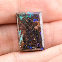 Load image into Gallery viewer, Natural Australian Boulder Opal Loose Gemstone 15.56ct Purple&amp; Green&amp; Blue