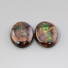 Load image into Gallery viewer, Two Circles Natural Australian Boulder Opal Loose Gemstone 5.46ct