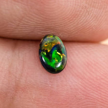 Load image into Gallery viewer, Oval Natural Australian Black Opal Loose Gemstone 0.23ct