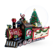 Load image into Gallery viewer, Children Riding Train Musical Water Snow Globe
