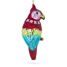 Load image into Gallery viewer, Parrot with Drink Glass Christmas Ornament