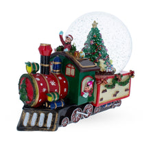 Load image into Gallery viewer, Children Riding Train Musical Water Snow Globe