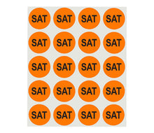 Load image into Gallery viewer, 1" Round Day of the Week Labels | 420 Labels/Pack