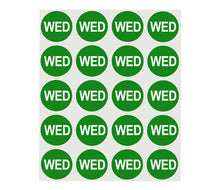 Load image into Gallery viewer, 1" Round Day of the Week Labels | 420 Labels/Pack