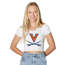 Load image into Gallery viewer, Virginia Cavaliers White Babydoll Tee