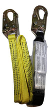 Load image into Gallery viewer, 1" x 6 Ft Shock-Absorbing Nylon Web Lanyard w/ Double-Locking Snap Hooks | 96516