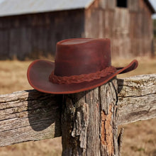 Load image into Gallery viewer, Midnight Wrangler - Men’s Leather Hat