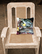 Load image into Gallery viewer, Fish and Beers from New Orleans Decorative   Canvas Fabric Pillow