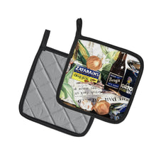 Load image into Gallery viewer, Barq's, Crabs, and spices Pot Holders - Set of 2 Decorative Kitchen Helpers | Made in the USA 1002PTHD