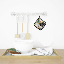 Load image into Gallery viewer, Barq's, Crabs, and spices Pot Holders - Set of 2 Decorative Kitchen Helpers | Made in the USA 1002PTHD