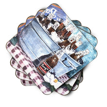 Load image into Gallery viewer, Barq's and old washtub Coasters - Set of 4 Lightweight Foam, Absorbent Drink Coasters