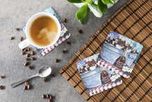 Load image into Gallery viewer, Barq's and old washtub Coasters - Set of 4 Lightweight Foam, Absorbent Drink Coasters
