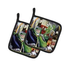 Load image into Gallery viewer, Eggplant and New Orleans Beers  Pot Holders - Set of 2 Decorative Kitchen Helpers | Made in the USA 1007PTHD