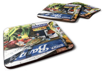 Load image into Gallery viewer, Crab in the Middle Coasters - Set of 4 Lightweight Foam, Absorbent Drink Coasters