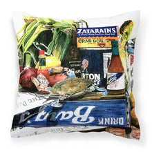 Load image into Gallery viewer, Crab in the Middle Decorative   Canvas Fabric Pillow