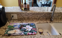 Load image into Gallery viewer, Barq's and Magnolia Dish Drying Mat – Absorbent, Artistic Kitchen Essentials 1009DDM