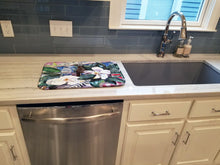 Load image into Gallery viewer, Barq's and Magnolia Dish Drying Mat – Absorbent, Artistic Kitchen Essentials 1009DDM