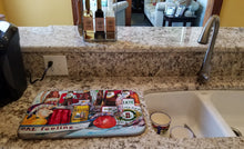 Load image into Gallery viewer, Veron's and New Orleans Beers Dish Drying Mat – Absorbent, Artistic Kitchen Essentials 1010DDM