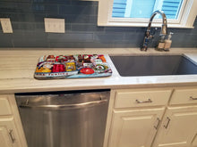 Load image into Gallery viewer, Veron's and New Orleans Beers Dish Drying Mat – Absorbent, Artistic Kitchen Essentials 1010DDM