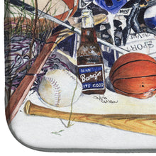 Load image into Gallery viewer, Sports on the Beach Dish Drying Mat – Absorbent, Artistic Kitchen Essentials 1011DDM