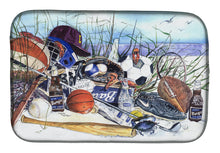 Load image into Gallery viewer, Sports on the Beach Dish Drying Mat – Absorbent, Artistic Kitchen Essentials 1011DDM