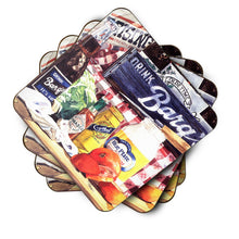 Load image into Gallery viewer, Blue Plate Mayonaise, Barq's and a tomato sandwich Coasters - Set of 4 Lightweight Foam, Absorbent Drink Coasters