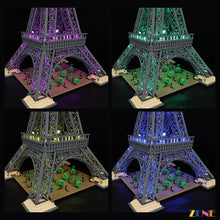 Load image into Gallery viewer, LEGO Eiffel Tower #10307 Light Kit Multicolor (RGB Ver.)