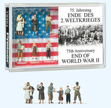 Load image into Gallery viewer, Preiser 13404 HO Scale Americans Celebrating the End of World War II pkg(6) 75th